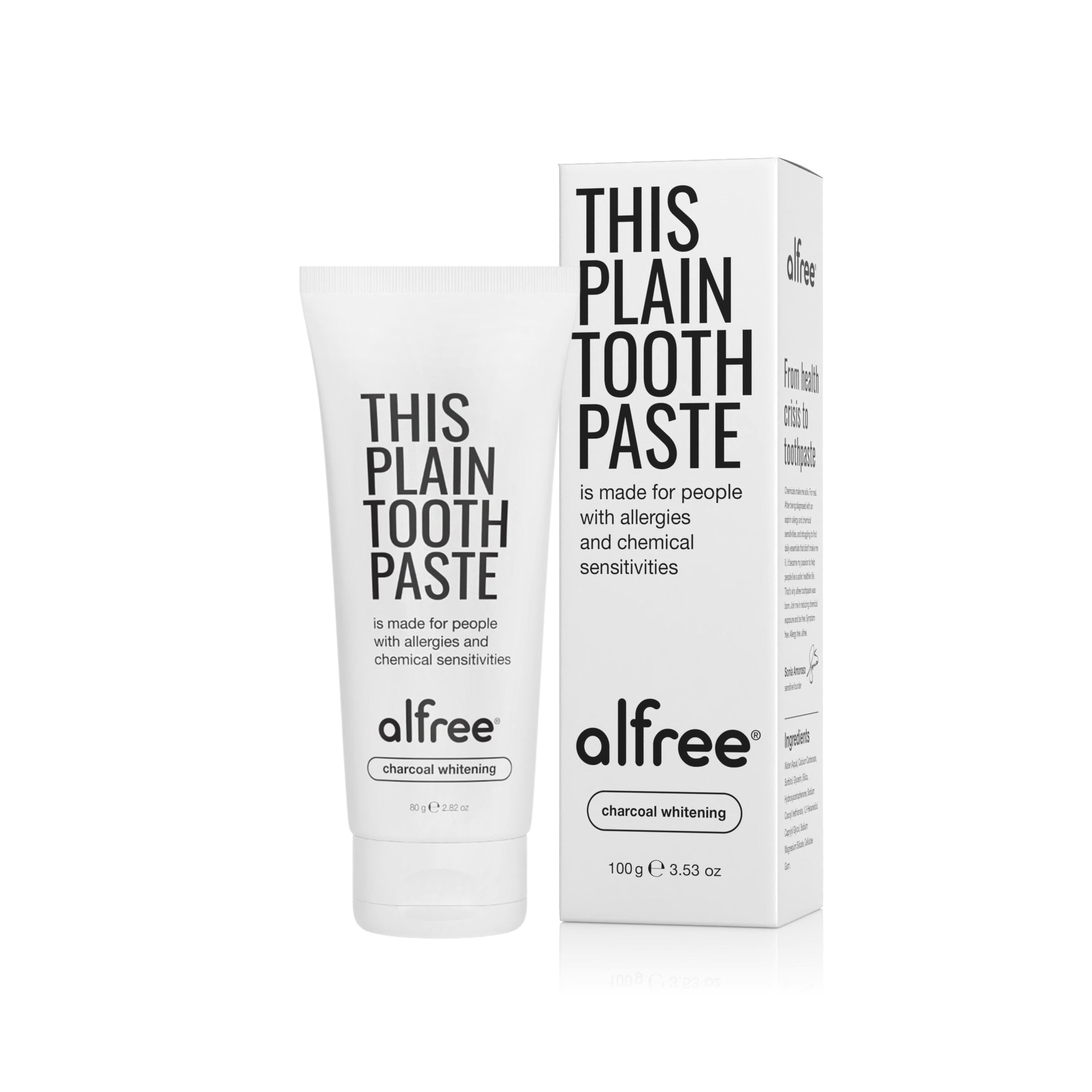 alfree PLAIN WHITENING TOOTHPASTE